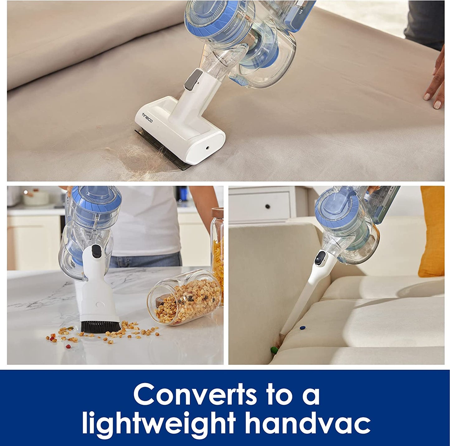 Tineco A11 Pet Ex Cordless Stick Vacuum, Lightweight Handheld Long...