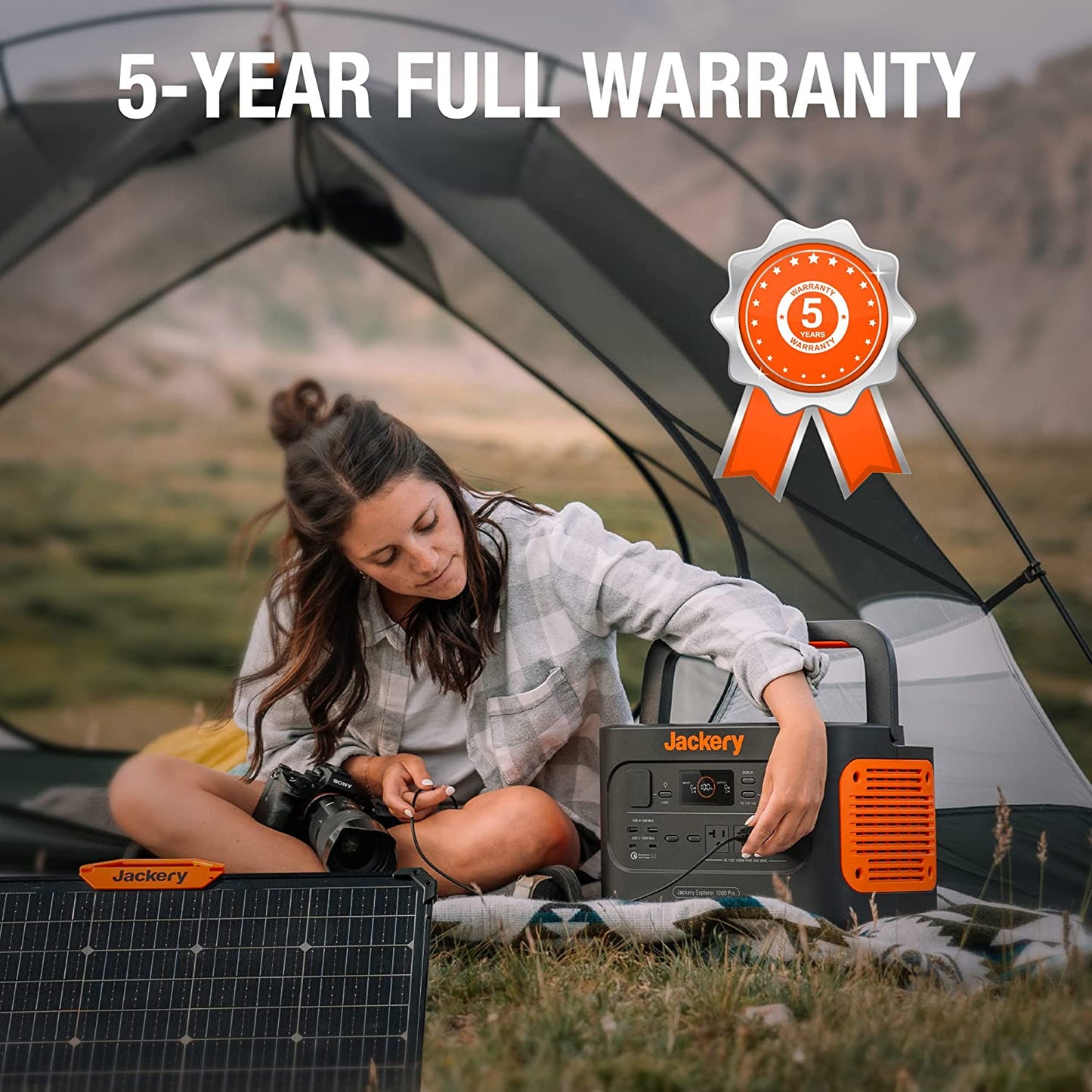Jackery Solar Generator 1000 PRO, 1002Wh Power Station with 2* 80W Solar...
