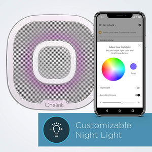 Alexa Enabled Smoke Detector and Carbon Monoxide Alarm with Onelink