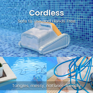 SMOROBOT Tank X11 Cordless Robotic Pool Cleaner with Over 210 Mins and Orange