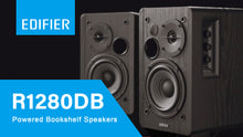 Load image into Gallery viewer, Edifier R1280DB Powered Bluetooth Bookshelf Speakers - Optical Wood Grain