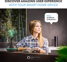 Load image into Gallery viewer, Smart WiFi Wireless Essential Oil Aromatherapy 400ml Ultrasonic Dark Brown