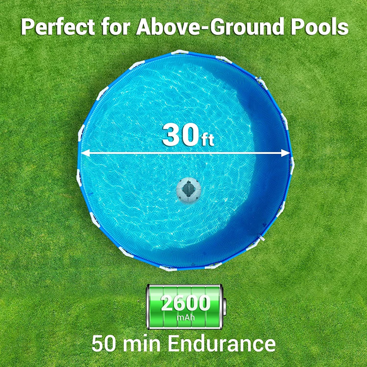 (2022 Upgrade) AIPER Cordless Robotic Pool Cleaner, Vacuum with...