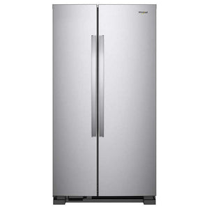 Whirlpool 25CuFt Large Side-by-Side Refrigerator in Stainless Steel