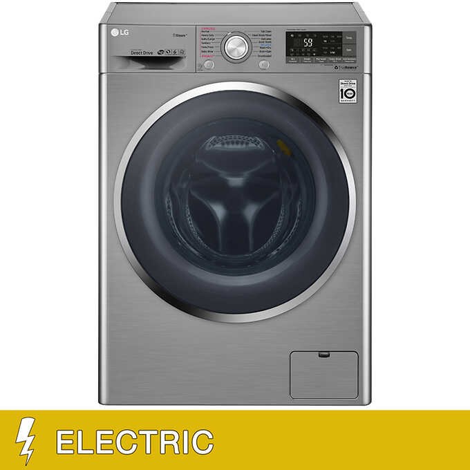 LG All-in-One Wi-Fi Enabled 2.3CuFt Washer and ELECTRIC Ventless Dryer Gray