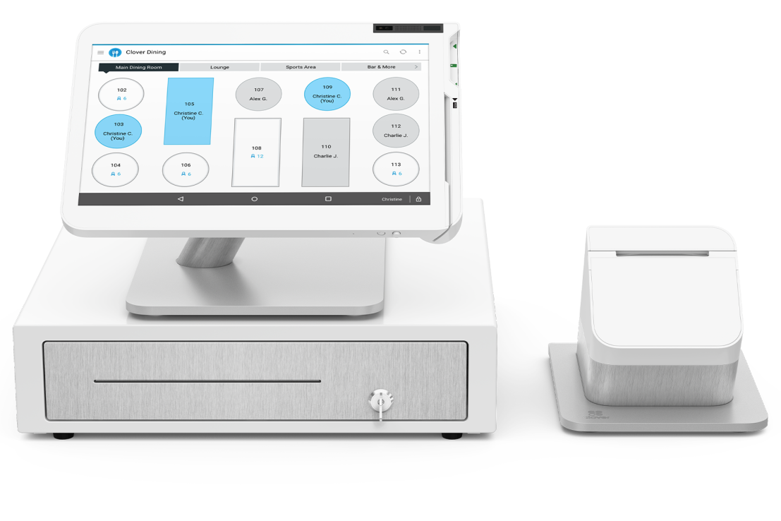 Clover Station 2 - Formerly Known as 2018 with Customer Facing Display and NFC Printer Bundle